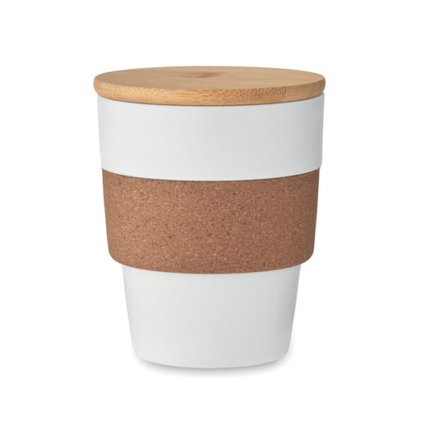 Bambusest kaane ja korgist ümbrisega tops (300 ml)