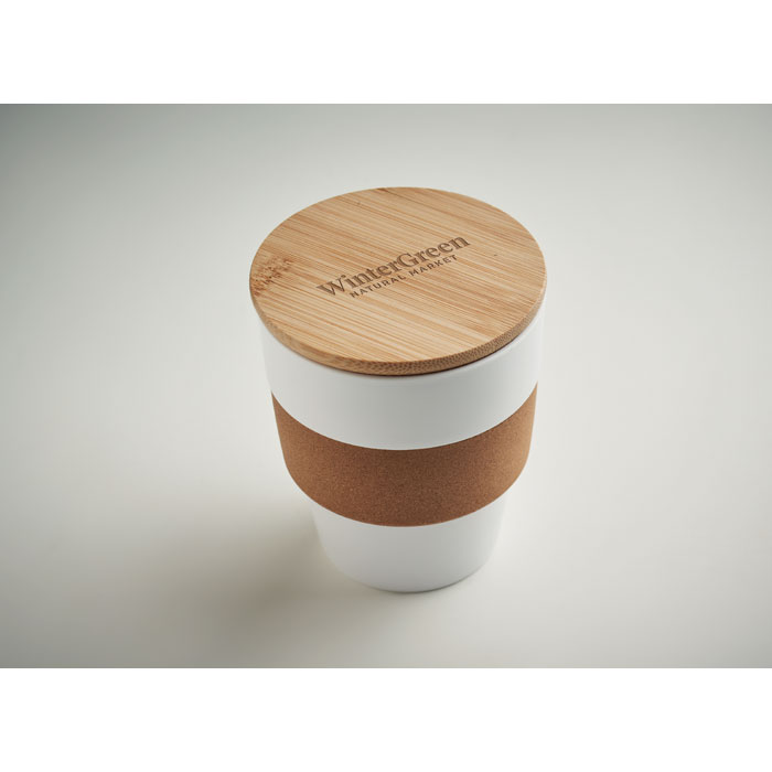 Bambusest kaane ja korgist ümbrisega tops (300 ml) - Pilt 4
